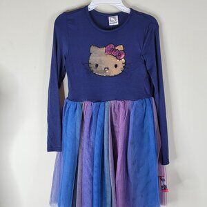 Hello Kitty Girls' Long-Sleeve Tulle Dress - Size 12